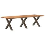 vidaXL Eettafel rechthoekig 280x100x74 cm massief eikenhout, Huis en Inrichting, Tafels | Eettafels, Verzenden, Nieuw