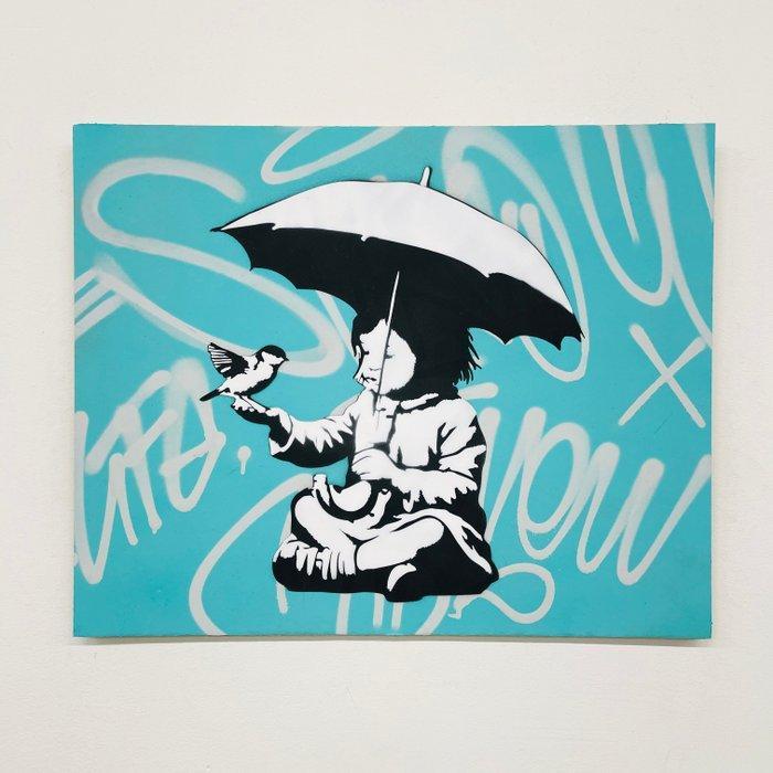 Sinao - Hope Is Waterproof[100% handmade], Antiek en Kunst, Kunst | Schilderijen | Modern