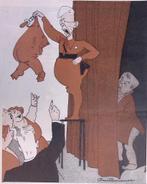 Mussert verkoopt zijn broek op spotprent (lijst optie), Antiek en Kunst, Verzenden