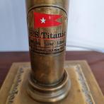 Tafellamp - koper. messing. glas - S.S. Titanic, Antiek en Kunst