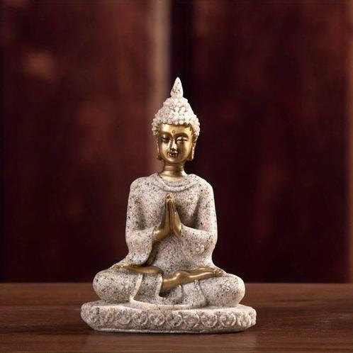 Gouden Boeddha van Zandsteen, Huis en Inrichting, Woonaccessoires | Overige, Verzenden