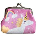 Knip Portemonnee Eenhoorn Magic Roze met Regenboog en Sterre, Sieraden, Tassen en Uiterlijk, Portemonnees, Ophalen of Verzenden