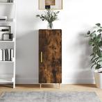 vidaXL Dressoir 34,5x34x90 cm bewerkt hout gerookt eiken, Minder dan 50 cm, Verzenden, Nieuw, 25 tot 50 cm