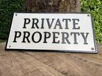 Plaquette - Sign - Private Property - Gietijzer, Antiek en Kunst