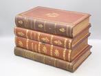 Karaf - Liqueur set hidden in faux books - Glas, Hout