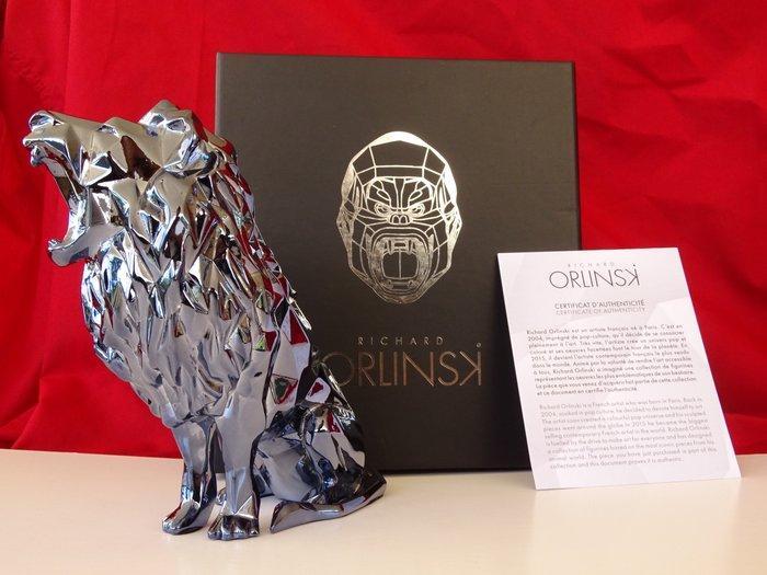Richard Orlinski (1966) - Roaring Lion Spirit (petrol, Antiek en Kunst, Kunst | Designobjecten