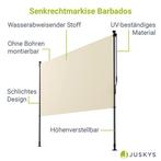 2dekans | Senkrechtmarkise Barbados 200 x 310 cm –, Tuin en Terras, Ophalen of Verzenden, Zo goed als nieuw