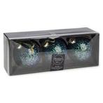 Kerstballen set | Decoris | Ø 8 cm | 3 stuks (Blauw), Diversen, Kerst, Verzenden, Nieuw