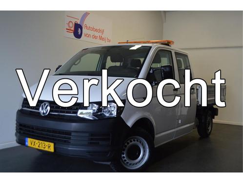 Volkswagen Transporter 2.0 TDI L2H1 DC Comfortline Pick-up, Auto's, Bestelauto's, Lease, Handgeschakeld, Financial lease, Diesel