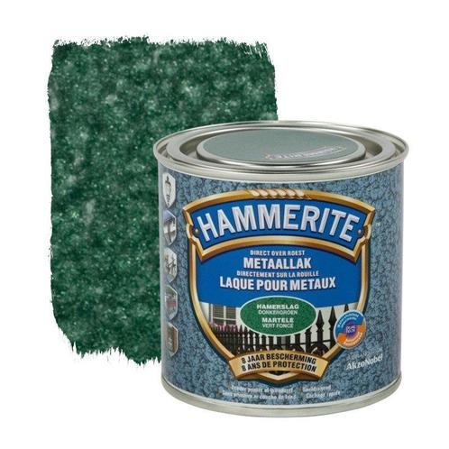 Hammerite Metaallak Donkergroen H138 Hamerslag 750 ml, Doe-het-zelf en Verbouw, Verf, Beits en Lak, Nieuw, Ophalen of Verzenden