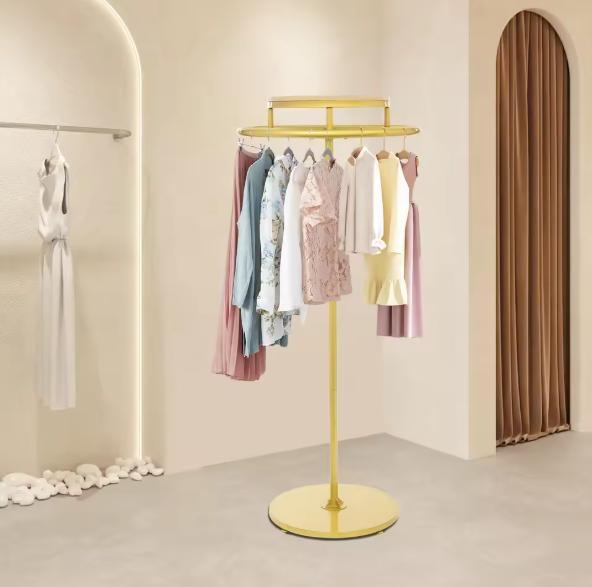 Rond Kledingrek 360° Draaibaar – Vrijstaand Metaal en Hout, Kleding | Dames, Kledingrekken, Nieuw, Verzenden