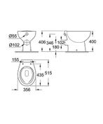 Grohe Bau Ceramic Staande Wc, Verzenden, Nieuw