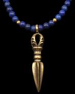 Lapis lazuli - Ketting - Sierlijke Phurba - Spirituele