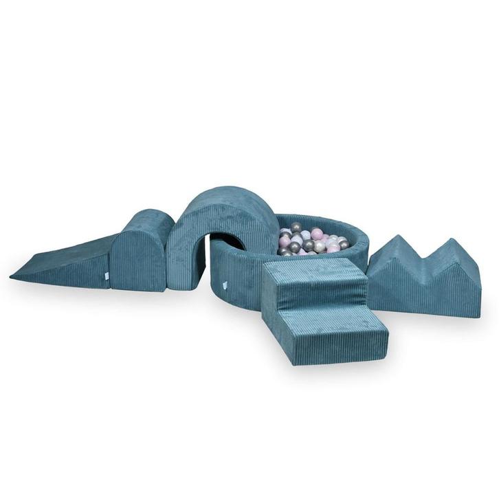 XL speelset van corduroy met ballenbak en 5 foamblokken i..., Kinderen en Baby's, Speelgoed | Educatief en Creatief, Nieuw, Ophalen of Verzenden