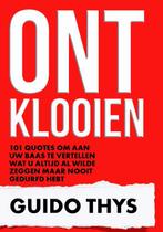 Ontklooien 9789082028294 Guido Thys, Boeken, Verzenden, Zo goed als nieuw, Guido Thys