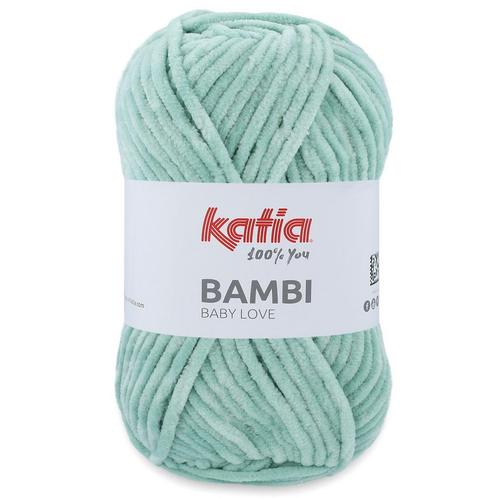 Katia Bambi - 328 witgroen - Chenille Garen, Hobby en Vrije tijd, Breien en Haken, Ophalen of Verzenden