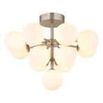 Plafondlamp GRAPPY ø56CM  G9 nickel matt 13-Lichts Opaal, Huis en Inrichting, Lampen | Plafondlampen, Ophalen of Verzenden, Nieuw