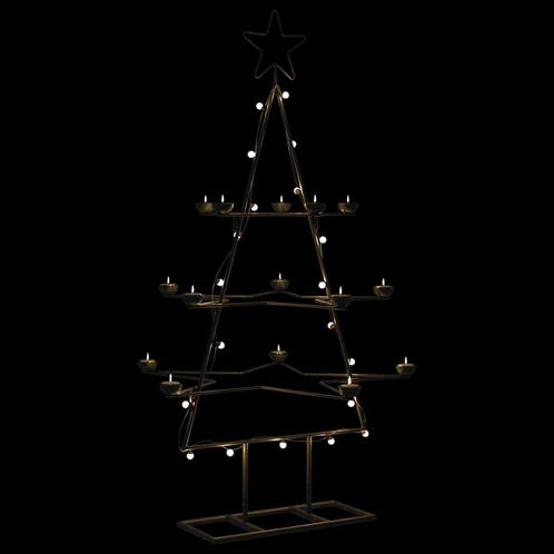 vidaXL Kerstdecoratie kerstboom 105 cm metaal zwart, Diversen, Kerst, Nieuw, Verzenden