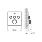 Inbouwkraan Grohe Grohtherm Smart Control Thermostaatkraan, Doe-het-zelf en Verbouw, Sanitair, Ophalen of Verzenden, Nieuw