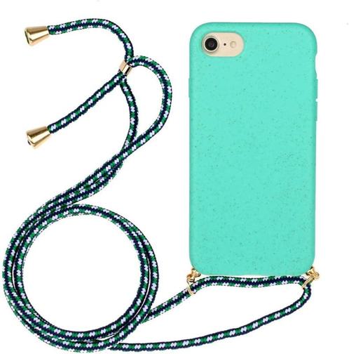 iPhone 6 Plus / 6S+ Crossbody TPU Hoesje met Koord Mint, Telecommunicatie, Mobiele telefoons | Hoesjes en Frontjes | Apple iPhone