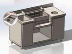 Bar-/Cocktailstation | RVS | Onderbar | Spoelbak +, Verzenden, Nieuw in verpakking