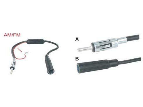 Antenne versterker 12v Din male - Din female, Auto diversen, Auto-accessoires, Nieuw, Verzenden