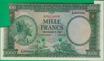 Belgisch-Congo. - 1000 Francs - ND (1953-55) - Pick 29cts, Postzegels en Munten