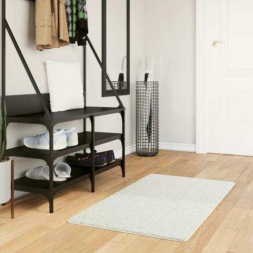 vidaXL Vloerkleed OVIEDO laagpolig 60x110 cm crèmekleurig, Huis en Inrichting, Stoffering | Tapijten en Kleden, Crème, Nieuw, Verzenden