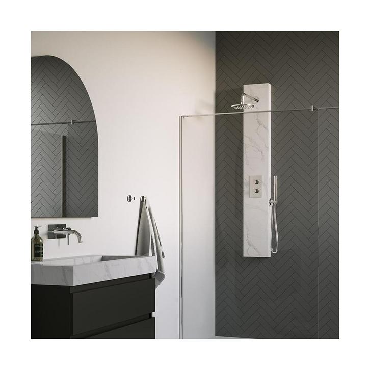 Brauer Chrome Edition Thermostatisch Douchepaneel Calacatta, Doe-het-zelf en Verbouw, Sanitair, Ophalen of Verzenden