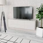 vidaXL Tv-meubel 120x40x34 cm bewerkt hout hoogglans wit, 100 tot 150 cm, Verzenden, Nieuw, Minder dan 100 cm
