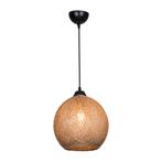 [lux.pro] Hanglamp Lisburn E27 zwart en jute, Huis en Inrichting, Lampen | Hanglampen, Verzenden, Nieuw
