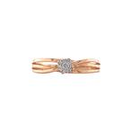 Rosegouden rozet ring met diamant 14 karaat* nieuw, Sieraden, Tassen en Uiterlijk, Ringen, Verzenden, Zo goed als nieuw, Wit, Goud