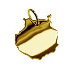 Gouden Landkaart Gran Canaria ketting hanger, Verzenden, Nieuw