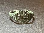 Middeleeuwen, kruisvaardersperiode Brons Prachtige ring met, Antiek en Kunst