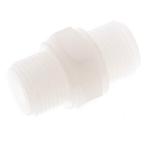 Dubbele Nippel G3/8 PVDF 10bar FDA 22mm Hex, Verzenden, Nieuw