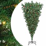 vidaXL Omgekeerde Kunstkerstboom met Bollen Set Groen 240 cm, Diversen, Kerst, Verzenden, Nieuw
