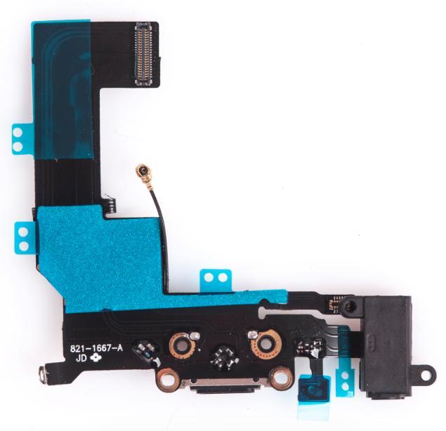 iPhone 5s dock connector - zwart, Telecommunicatie, Mobiele telefoons | Toebehoren en Onderdelen