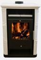 Houtkachel Nordflam Arta 8,5kw met Keramische bekleding, Nieuw, Hout, Vrijstaand, Houtkachel
