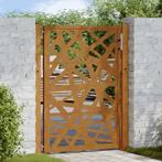 vidaXL Poort met lichtontwerp 105x130 cm weervast staal, Verzenden, Nieuw