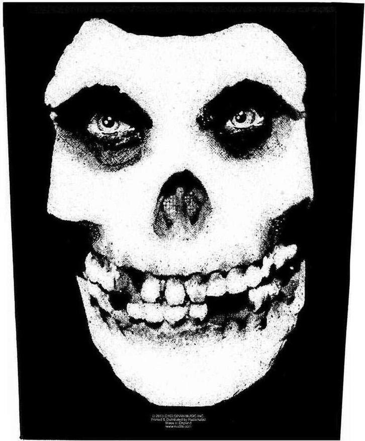 Misfits - Face Skull - Backpatch officiële merchandise, Verzamelen, Muziek, Artiesten en Beroemdheden, Kleding, Nieuw, Ophalen of Verzenden