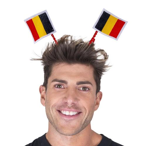 Diadeem Belgische Vlaggetjes, Kleding | Dames, Carnavalskleding en Feestkleding, Nieuw, Ophalen of Verzenden