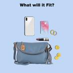 2dekans | Anna Morellini Tas - Blauw, Sieraden, Tassen en Uiterlijk, Tassen | Schoudertassen, Ophalen of Verzenden, Zo goed als nieuw