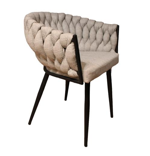Wave chair eetkamerstoel Antraciet Zwart (outdoor, Huis en Inrichting, Stoelen, Nieuw, Verzenden