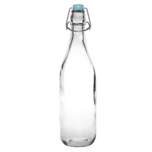 Glazen waterfles met beugel - 6 stuks - 1,2 liter, Zakelijke goederen, Horeca | Keukenapparatuur, Nieuw in verpakking, Verzenden