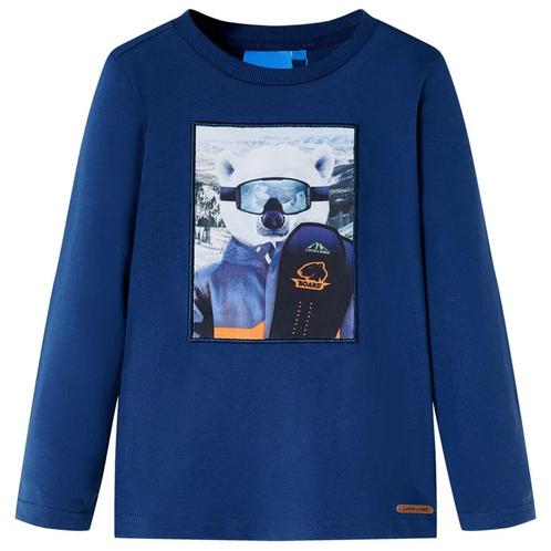vidaXL Kindershirt met lange mouwen 116 jeansblauw, Kinderen en Baby's, Kinderkleding | Overige, Nieuw, Verzenden