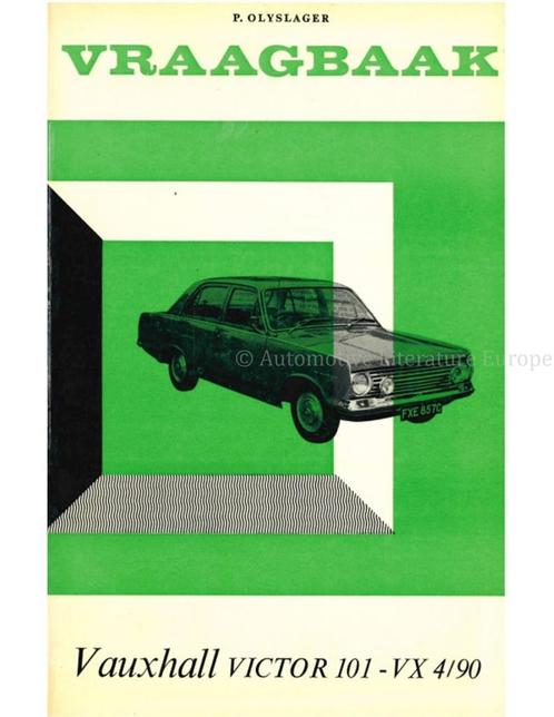 1965 - 1966 VAUXHALL VICTOR 101 - VX 4/90 VRAAGBAAK, Auto diversen, Handleidingen en Instructieboekjes