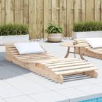 vidaXL Ligbed 205x60x31,5 cm massief grenenhout, Tuin en Terras, Ligbedden, Verzenden, Nieuw