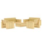 vidaXL 5-delige Loungeset geïmpregneerd grenenhout, Verzenden, Nieuw, Loungeset