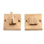 Toiletgarnituur Jolie vierkant 42 mm antiek goud, Doe-het-zelf en Verbouw, Hang- en Sluitwerk, Verzenden, Nieuw