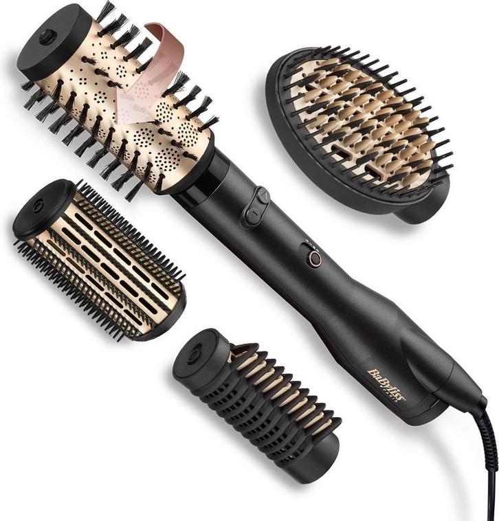 Föhnborstel BaByliss Big Hair Luxe AS970E - Roterend met 4, Sieraden, Tassen en Uiterlijk, Uiterlijk | Haarverzorging, Nieuw, Verzenden